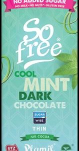 Plamil So free No Added Sugar Cool Mint Dark Chocolate