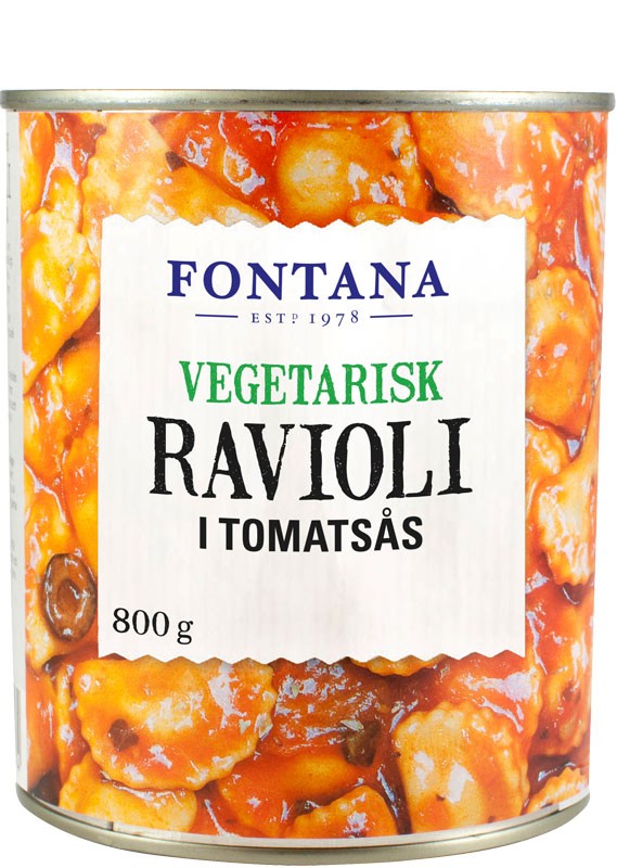 Fontana Vegetarisk Ravioli i Tomatsås