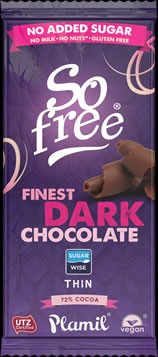 Plamil So free No Added Sugar Dark Chocolate