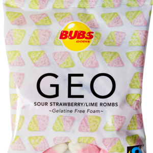 Bubs Godis GEO Sour Strawberry/Lime Rombs