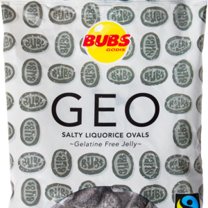 Bubs Godis GEO Salty Liquorice Ovals