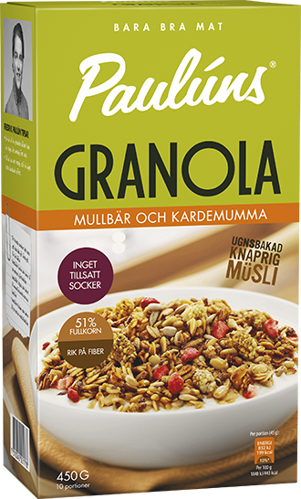 Paulúns Granola Mullbär Kardemumma