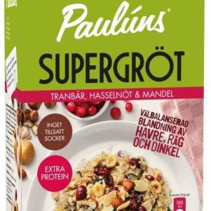Paulúns Supergröt Tranbär Hasselnöt Mandel