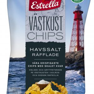 Estrella Västkustchips Havssalt Räfflade