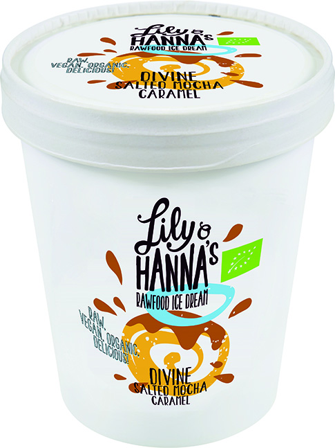 Lily & Hanna’s Rawfood Ice Cream Divine Salted Mocha Caramel