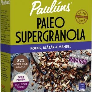 Paulúns Super Granola Kokos, Blåbär & Mandel