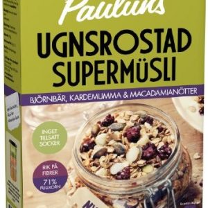 Paulúns Ugnsrostad Supermüsli Björnbär, Kardemumma & Macadamianötter