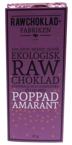 Rawchokladfabriken Poppad Amarant