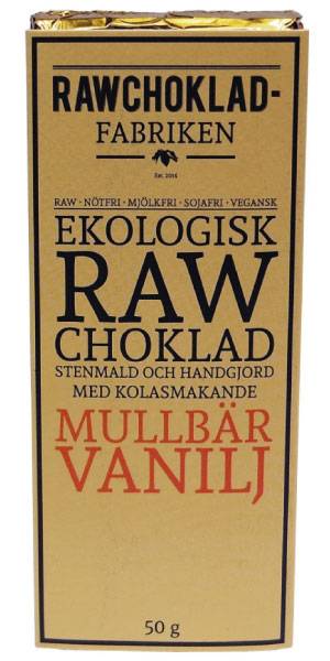 Rawchokladfabriken Mullbär Vanilj