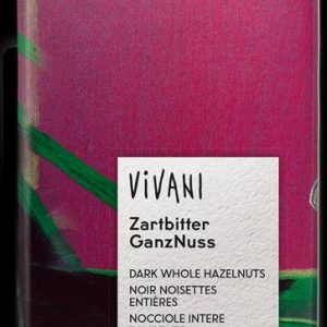 Vivani Dark Chocolate with whole hazelnuts