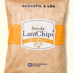 Svenska LantChips Gräddfil & Lök