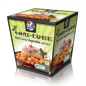 Kitchen Joy Thai-cube Red Curry Vegetable with Jasmin Rice