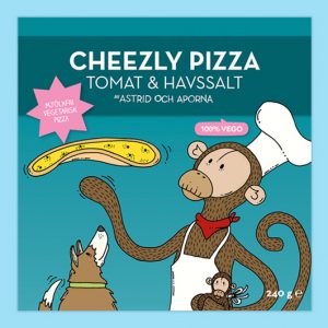 Astrid Och Aporna Cheezly Pizza Tomat & Havssalt