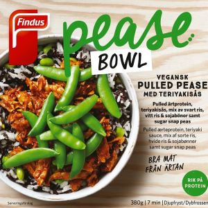 Findus Pease Bowl Vegansk Pulled Pease med teriyakisås